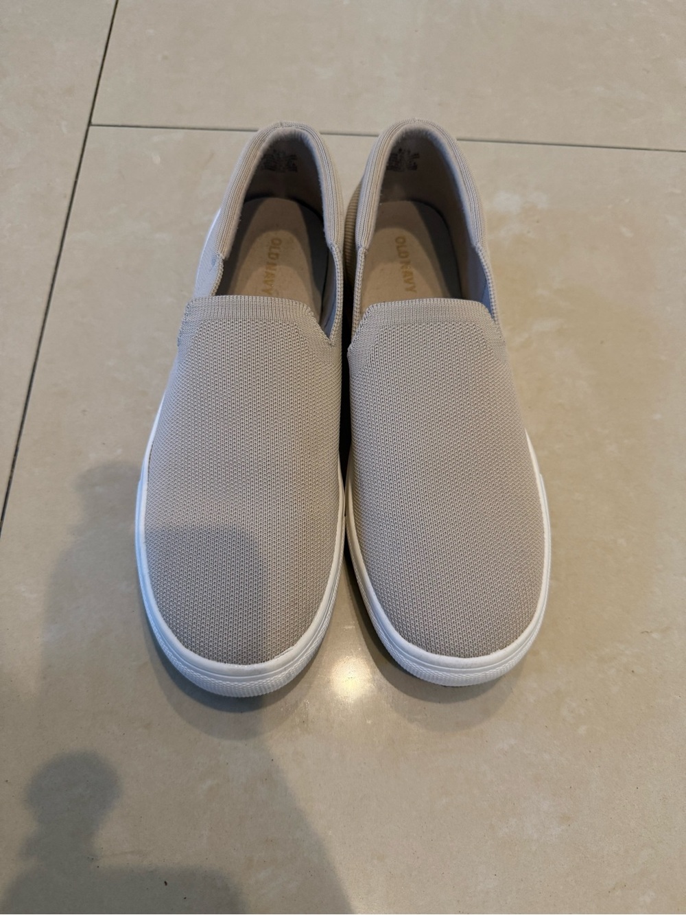 Old Navy Men's Slip-On Canvas Loafers in Light Taupe